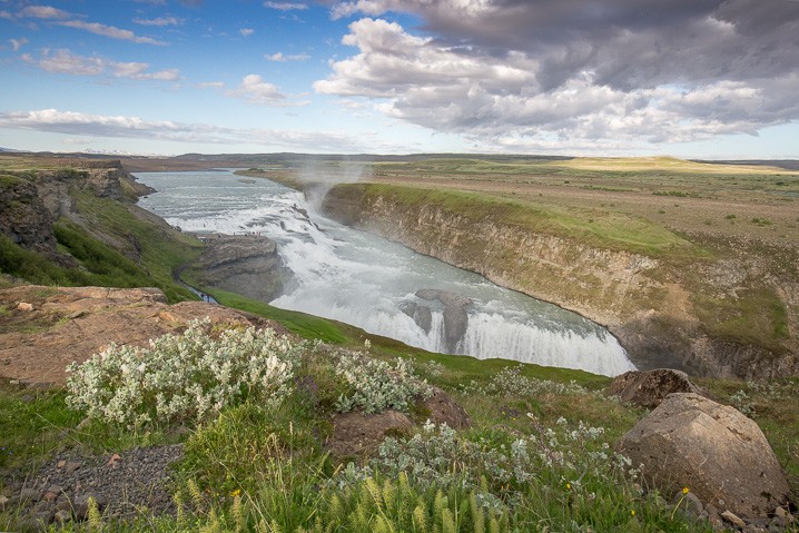 Landschaft Gullfoss